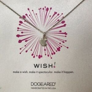 Dogeared Sterling Silver Apple Pendant Necklace